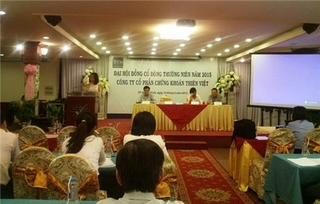 [ĐHCĐ 2015] Chứng khoán Thiên Việt: 60-70% lãi ròng 2015 sẽ đến từ mảng tư vấn