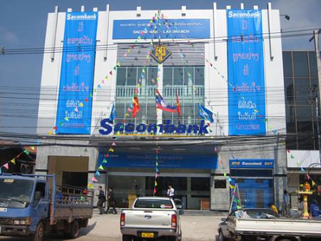 Sacombank thành lập chi nhánh tại Lào, vốn 39 triệu USD
