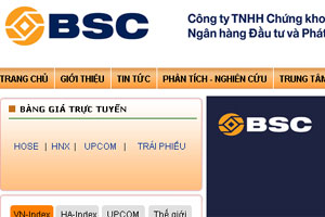 BSC: Lợi nhuận quý I/2015 giảm 29% so với cùng kỳ