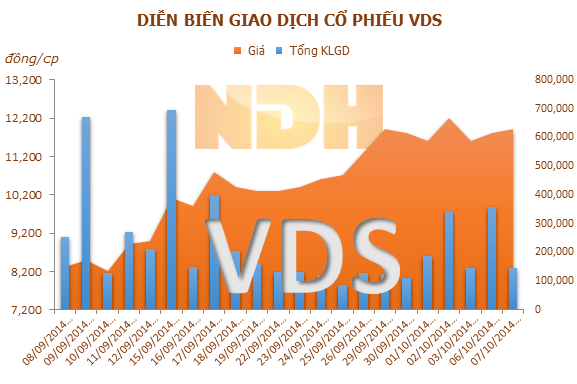 VDS: Quý IV/2014 dự kiến lãi hơn 50,6 tỷ đồng