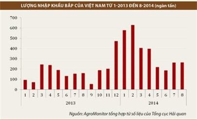 Nhập khẩu bắp sẽ tiếp tục tăng?