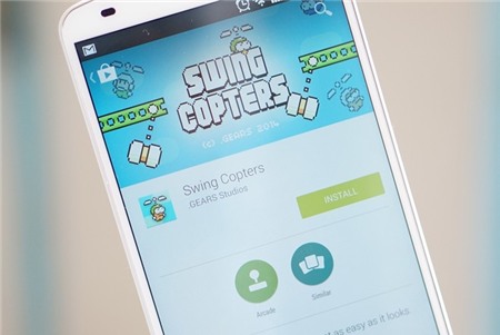 Game Swing Copters của Nguyễn Hà Đông khó hơn cả Flappy Bird 
