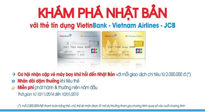  VietinBank tặng vé khứ hồi Nhật Bản cho khách hàng sử dụng thẻ​ 