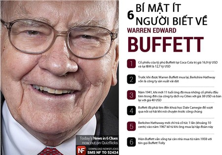 [Infographic] 6 bí mật ít người biết về Warren Buffett 