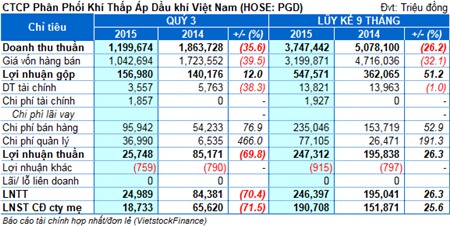 PGD: 9 tháng lãi ròng hơn 190 tỷ, vượt 90% kế hoạch năm