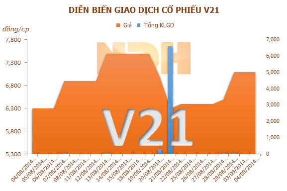 V21: Lỗ sau soát xét 6 tháng đầu năm gấp gần 4 lần so với BCTC công ty tự lập 